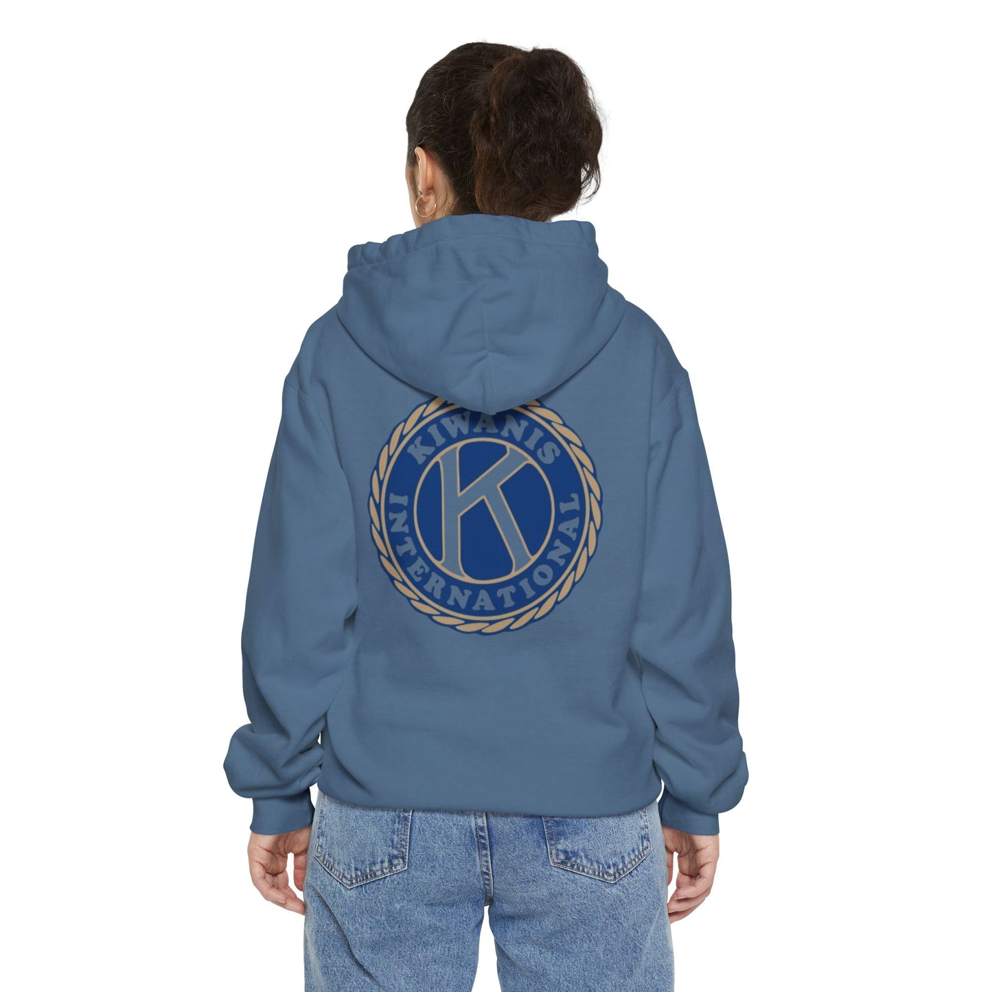 Kiwanis Unisex Garment-Dyed Hoodie - Comfortable Community Support Apparel