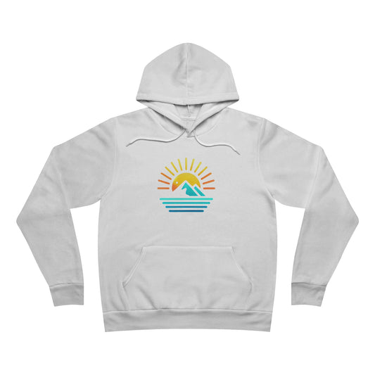 Sunrise Mountain Unisex Hoodie - Cozy Pullover for Outdoor Lovers